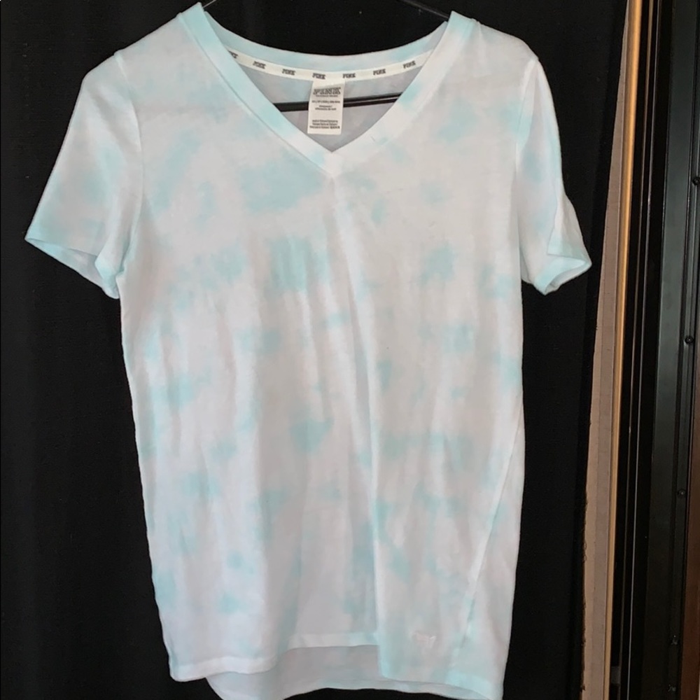Pink v-neck tee